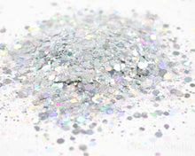 Load image into Gallery viewer, Silver Chunky Iridescent Glitter
