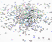 Load image into Gallery viewer, Diamonds 3D Silver Holographic Glitter
