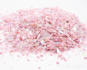 Glimmer Pink Chunky  Glitter