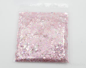 Glimmer Pink Chunky  Glitter