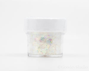 Clear Opal Chunky Iridescent Glitter