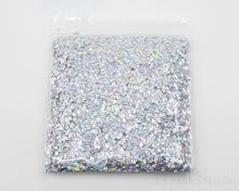 Load image into Gallery viewer, Rhombus 3D Silver Holographic Glitter
