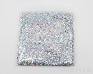 Star Silver Holographic Glitter