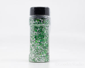 Xmas Green Chunky Mix Holographic Glitter