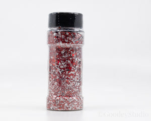 Xmas Red Chunky Mix Holographic Glitter