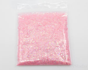 Coral Opal Chunky Iridescent Glitter