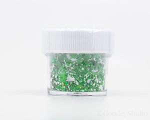Xmas Green Chunky Mix Holographic Glitter