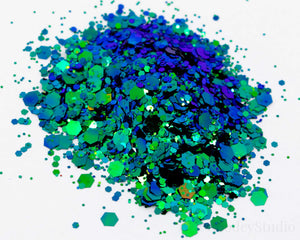 Peacock Party Chunky Color Shift Glitter