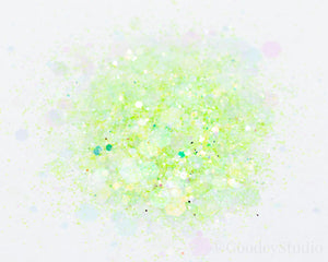Green Opal Chunky Iridescent Glitter