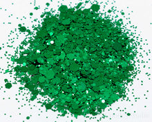 Load image into Gallery viewer, Emerald Delight Chunky Metallic Glitter
