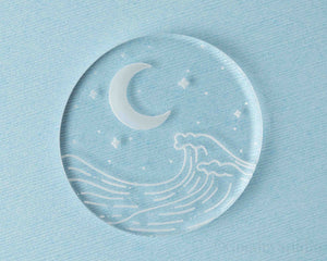 Crescent Moon Above Wave Mold