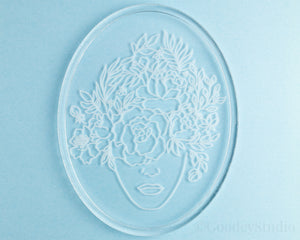 Floral Portrait Tray Mold