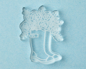Flowers in Rain Boots Mold